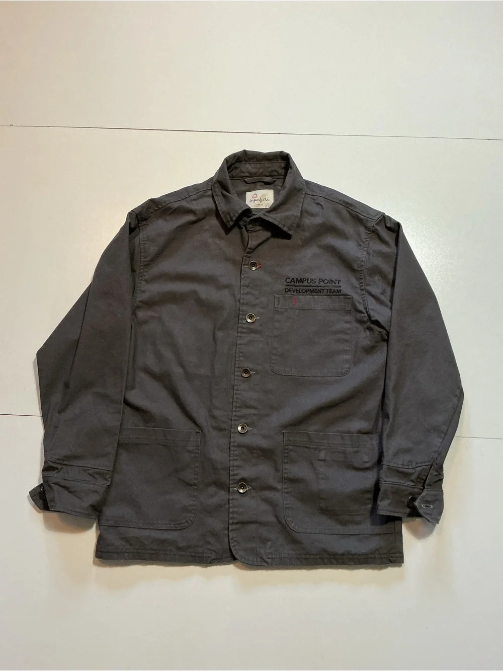 Imperfects X Campus Point Organic Cotton Canvas Chore Utility Workwear Jacket - Picture 1 of 12